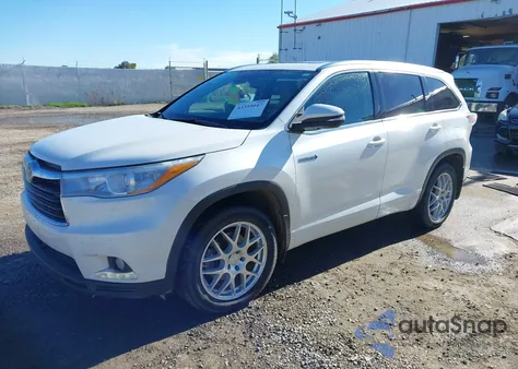 2015 Toyota Highlander Hybrid Limited Platinum V6 из США, поврежденный, VIN 5TDDCRFH9FS007867